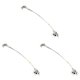 thumbnail image 1 of Soidarity 10 Uds. Cable de línea de pesca líderes conector de pesca giratorio con caja de aparejos de pesca de acero inoxidable a presión Type1 NO1, 1 of 6