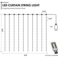 thumbnail image 5 of Grand Patio Curtain String Lights 300LED with 8 Modes USB Powered Fairy Lights Christmas Lights for Bedroom Home Decor, 5 of 8