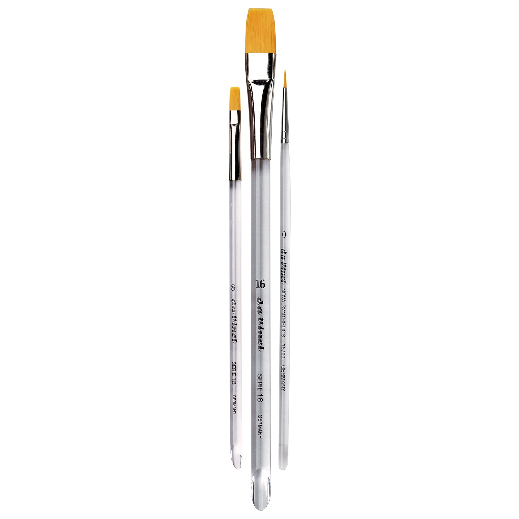 da Vinci NOVA Lettering & Calligraphy Brushes, Synthetic, All Paint Types, Assorted, 3 Brush Set