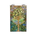 thumbnail image 3 of 32 Inch Tree Design Tiffany Style Glass Window Panel, Multicolor, 3 of 3