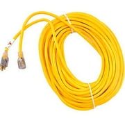 USW 12/3 100ft SJTW Yellow Heavy-Duty Lighted Extension Cord