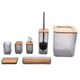 thumbnail image 1 of Juego de accesorios de baño de bambú, caja de jabón de 7 uds, soporte para cepillo de dientes, Kit para el hogar, HotelGrey, 1 of 14