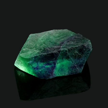 - Natural Irregular Crystal Quartz Healing Fluorite Wand Stone Purple Green Gem
