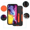 thumbnail image 3 of TECH CIRCLE For Apple iPhone 14 6.1 inch 2022 Case,Hybrid Hard PC and Soft TPU Four Corner Guard Built In Slide Kickstand Magnetic Shockproof Rugged Bumper Slim Cover.For iPhone 14,Orange, 3 of 7