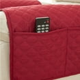 thumbnail image 3 of tredstone 3piece Sofa Armrest Cover With Pocket Essentials Close While Protecting Sofa Suitable For Most Sizes light tan, 3 of 6