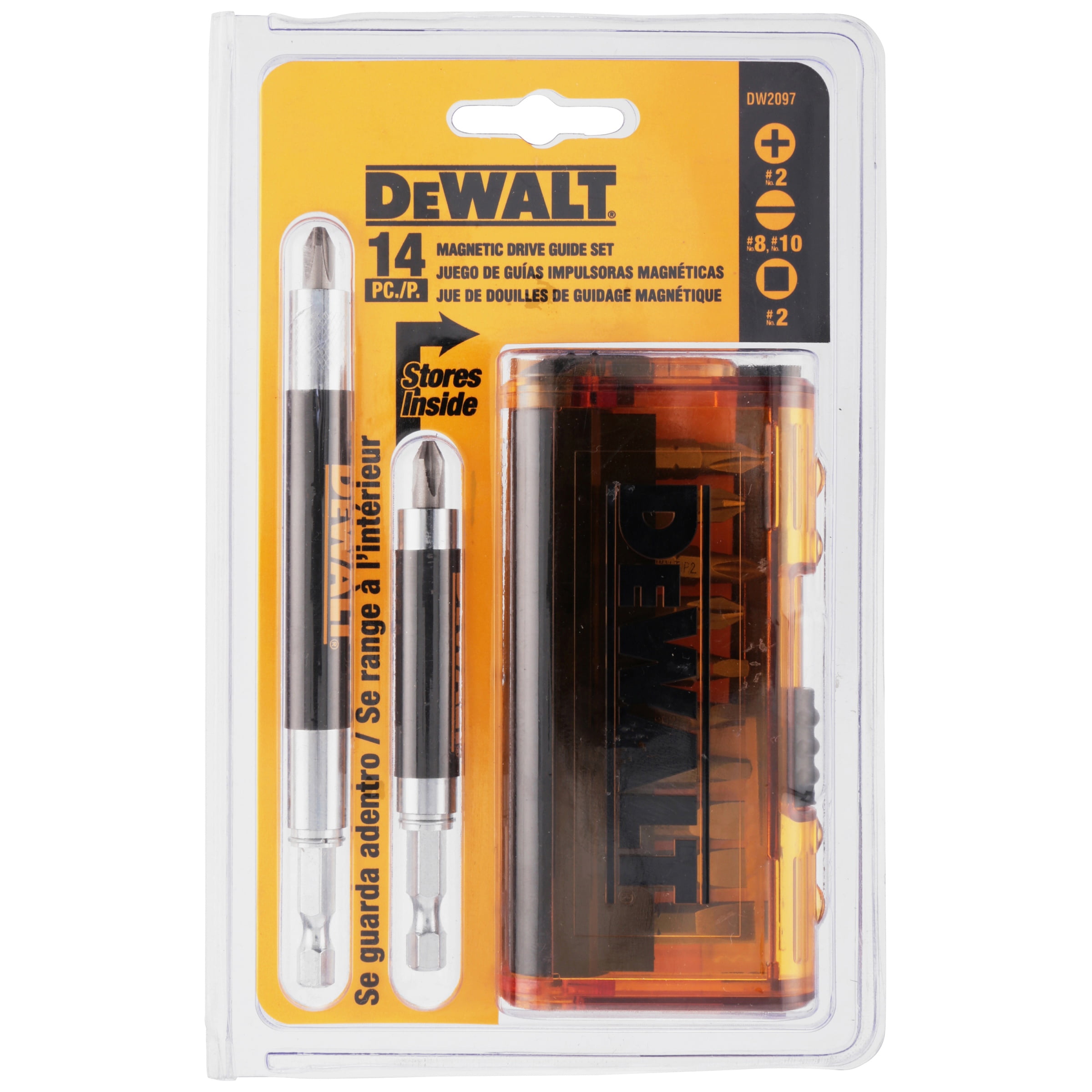 DEWALT Screwdriver Bit Set Magnetic Drive Guide 14 Piece DW2097CS Walmart