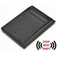 thumbnail image 4 of Credit Card Holder Genuine Leather Slim & Thin Pocket Wallet Minimalist Wallet Money Clip RFID Blocking, 4 of 7