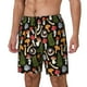 thumbnail image 1 of Balery Mushrooms Bañador para hombre, shorts de playa de secado rápido con entrepierna y forro de compresión-Small, 1 of 6