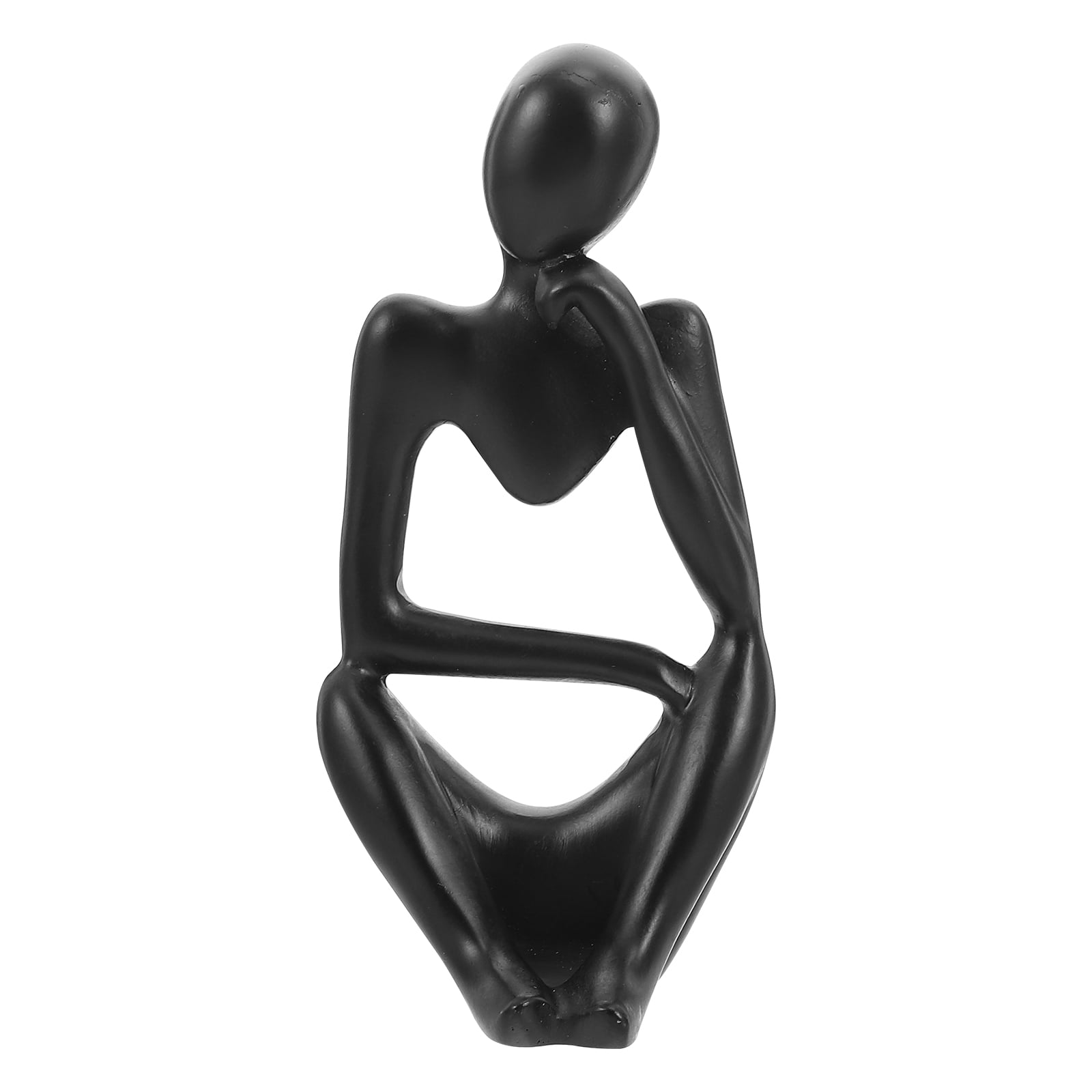 OUNONA Decor Statue Thinker Resin Homethinking Housewarming Shelves