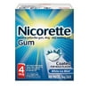 Nicorette Gum Nicotine Gum White Ice Mint, 4 mg, 100 Count Each