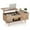 Natural, variant on Costway Lift Top Coffee Table with Storage Hidden Compartment Cabinet & Open Shelf Natural