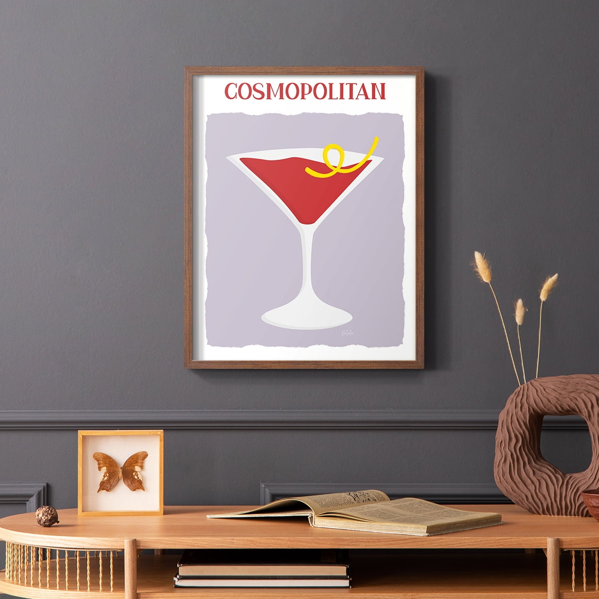 Cosmo in Paper Solid Wood 8 x 10 Framed Print