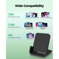 thumbnail image 3 of Cargador inalámbrico YUWISS Soporte de carga inalámbrico Cargador inalámbrico 10/7.5/5W Compatible con iPhone 14 13 12/12 /11Pro Max/XR/XS Max/XS/X/8/8Plus Galaxy S22/S21/S9/S9+/S8/S8+ Note, 3 of 5