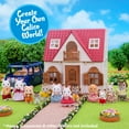 Calico Critters Midnight Cat Family, Set of 4 Collectible Doll Figures ...