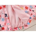 thumbnail image 6 of Toddler Jacket Winter Baby Girls Boys Cartoon Rainbow Print Zipper Hooded Windproof Windbreaker Outwear Kids Top Coat & Outerwear Pink 4-5 Years, 6 of 6