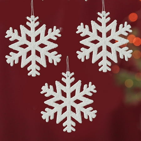 

DESTYER Christmas Pendants Snowflake Angel Wing Elk Design Hanging Pendant for Holiday Party Christmas Tree Decoration