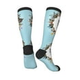 thumbnail image 4 of Balery World Travel Printed Novelty Socks Men's Women's Crew Socks Sports Socks Knee High Socks Cotton Socks Quirky and Cool Socks, 4 of 9