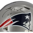 thumbnail image 3 of Tom Brady Tampa Bay Buccaneers & New England Patriots Autographed Half & Half Riddell Speed Authentic Helmet - Signature on New England Side - Fanatics Authentic Certified, 3 of 3