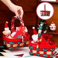 thumbnail image 4 of Moocorvic Christmas Baskets for Gifts Empty, Red Rope Basket with Bow Ribbon Xmas Gifts for Women Men Kids, Storage Toy Snack Basket with Handle, 4 of 8