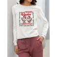 thumbnail image 2 of Merry Cluckin' Xmas - Funny Chicken Women's Long Sleeve, 2 of 4