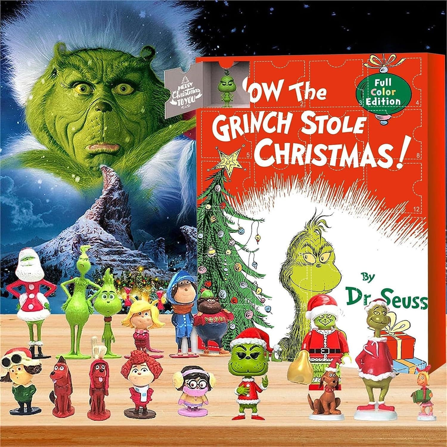 Calendario Dell'Avvento The Grinch 2025 | 24 Sorprese Tra Quaderni, Adesivi E Gadget | Calendario Ufficiale Per Donna E Adolescenti | Accessori Natalizi