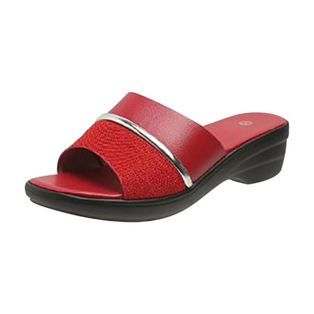 

HUPTTEW Women s Beach Sandals Hollow Casual Slippers Flat Shoes Retro Sandals
