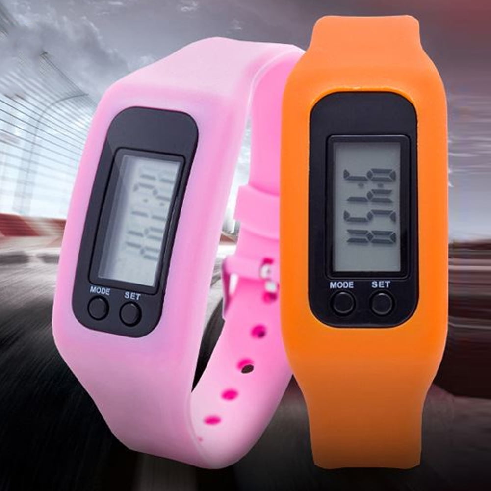 Archer Kids Digital Pedometer Run Step Walking Distance Calorie Counter Bracelet Watch