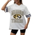 thumbnail image 2 of Women's Gameday Couture White Missouri Tigers Iconic Oversized Fashion Jersey, 2 of 5