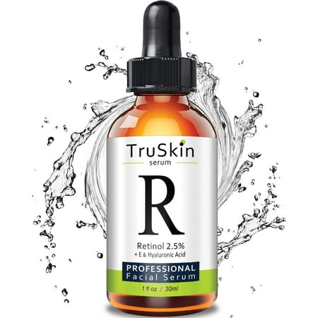 TruSkin RETINOL Serum for Wrinkles, Fine Lines, contains Vitamin A, E and Hyaluronic Acid, Organic Green Tea, Jojoba Oil, BEST Anti Wrinkle Facial Serum,1oz 1 Fl.