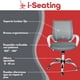 thumbnail image 3 of I SEATING Silla Oficina reclinable Ajustable Silla ergonómica Silla ejecutiva para Escritorio Black Jack Blanca y Gris, 3 of 7