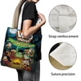 thumbnail image 3 of The Loud House Bolso de tela con estampado de lienzo para mujer, bolsa de compras reutilizable y estética, con cremallera interior, regalo para mujer,38*45cm., 3 of 6