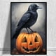 thumbnail image 4 of Crow Witch Ghost, póster de fondo de Halloween, impresión gótica, Academia oscura, pintura en lienzo, arte de pared, imagen para habitación, decoración del hogar, 4 of 4