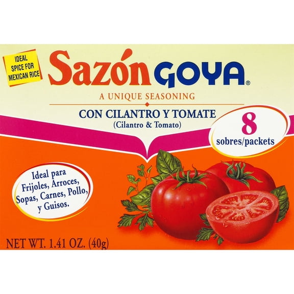 Pack Of 3 Goya Sazon Cilantro & Tomato Seasoning, 1.41 oz (Package May Vary)