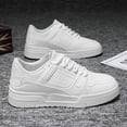 thumbnail image 2 of White Platform Sneakers, Trendy Men'S Casual Sports Shoes, Stylish And Easy Little White Shoes, Comfortable And Height-Increasing Footwear Suitable for Outdoor Activities, 2 of 9