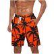 thumbnail image 1 of Pantalones Cortos para Hombre Cintura Elástica con Bolsillos Pantalones Cortos de Impresión de Moda Casual Pantalones de Playa para el Uso Diario Al Aire Libre de Primavera Verano, 1 of 5