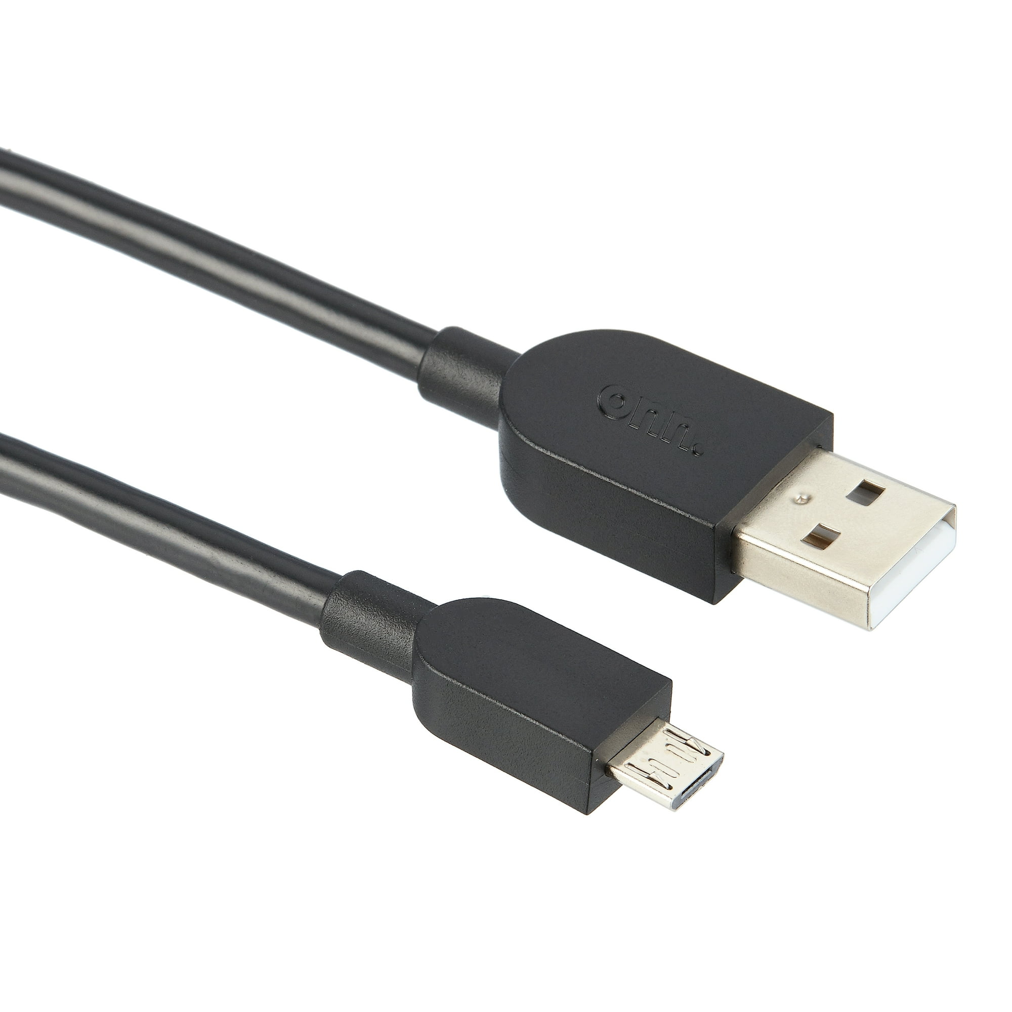 onn 10' USB to Micro USB Charging Cable Compatible with PS4 Dualshock 4 Controller, Black