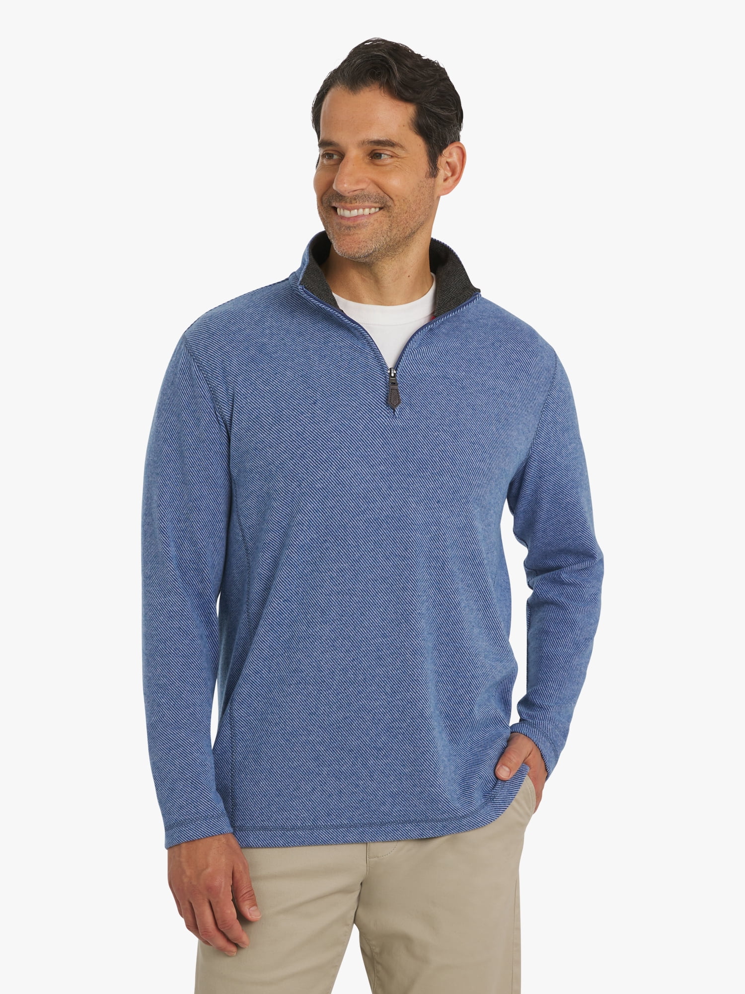 Chaps Men's & Big Men's Woodland Quarter Zip Sweater, Sizes S-2XL