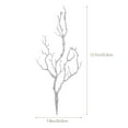 thumbnail image 2 of FONDOTIN Artificial Twigs and Branches Silver Plastic 6pcs 13.8X7.9X2in, 2 of 8