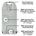thumbnail image 6 of DEXTRUS 10.6-gal Portable Water Tank with Wheels & 2 Handles - Gray, 6 of 7