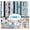 Blue, variant on Inkdotpot Winter Theme Collection Double-Sided Scrapbook Paper Kit Cardstock 12"x12" Card Making Paper Pack With Sticker Sheet - 16 Pages - Blue