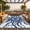 Dark Blue, variant on Outdoor Rug, Patio Waterproof, Reversible Plastic Straw Rugs for Camping, Picnic, Balcony, Porch, RV, Easy-Clean & Quick Dry Sun Pattern Large Indoor Outdoor Carpet