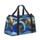 thumbnail image 2 of Balery Stained Glass Ocean Wave Bolsa de Gimnasio para Mujeres, Bolsa de Viaje con Bolsillo Húmedo, Bolsa de Fin de Semana para Mujeres, Bolsa de Viaje Resistente al Agua, 2 of 7