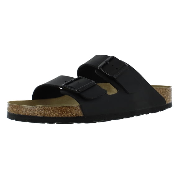 Birkenstock Arizona Soft Footbed Unisex Suede Sandal, Black Birko-Flor, 11-11.5 Women/9-9.5 Men