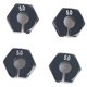 thumbnail image 5 of Adaptador de transmisión de bujes hexagonales de aluminio de 4 piezas de 12 mm y 5 mm de espesor para, Axial, HSP, Negro perfke Rueda hexagonal RC Hub y adaptadores, 5 of 6