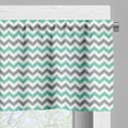 thumbnail image 3 of Ambesonne Grey Chevron Window Valance, Herringbone Art Deco, 54" X 18", Sea Green and Grey, 3 of 5