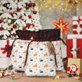 thumbnail image 6 of Rocae Corgi Dog And Heart Print Christmas Drawstring Linen Gift Bag with Drawstrings Treat Bag Goody Present Bags for Christmas Party Favor, 6 of 8