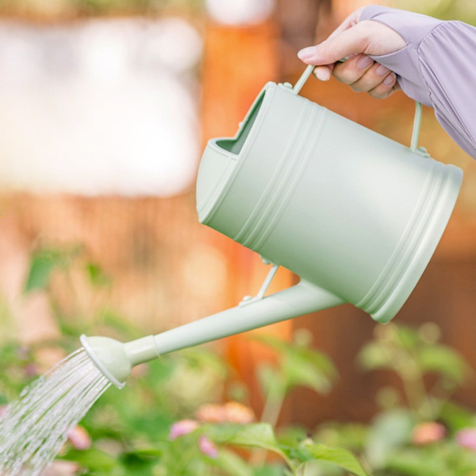 Eqslft Thickened Garden Watering Can with Long Spout, 2L Household Watering Pot for Outdoor and Indoor Flowers for Gardening and Vegetable Care