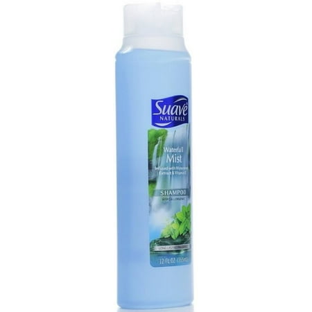Suave Naturals Refreshing Waterfall Mist Shampoo 15 oz (Pack of