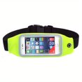 thumbnail image 1 of 1pc  Multifunctional Running Waist Bag  Touch Screen  Universal for All Phones  Waterproof  Zipper Closure  Portable Adjustable Belt - For Running  Exercise  Cycling  Hiking  Outdo,Green, 1 of 7
