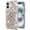 Herringbone Pink, variant on For Apple iPhone 16 (6.1") Sparkly 3D Design Diamond Shockproof Protective Bling Rhinestone Hybrid Skin PC + TPU Cover ,Xpm Phone Case [ Heart Black ]